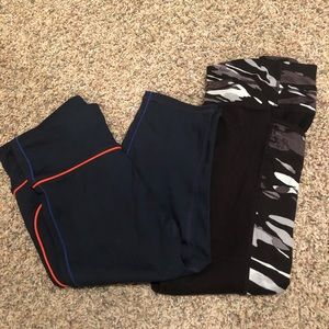 XS gap and athleta capris leggings EUC